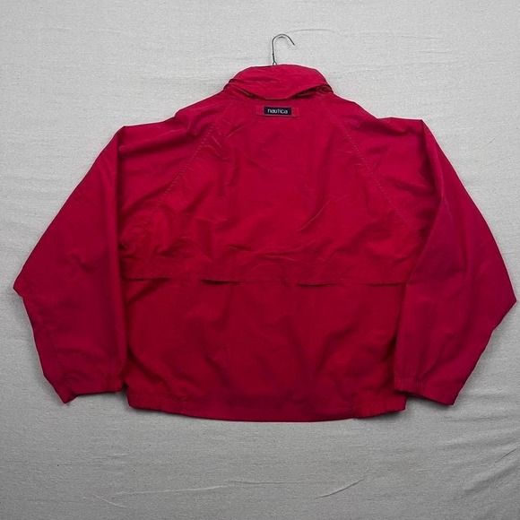 Vintage 90s Nautica Red Full Zip Up Windbreaker‎ Jacket - Picture 3 of 7